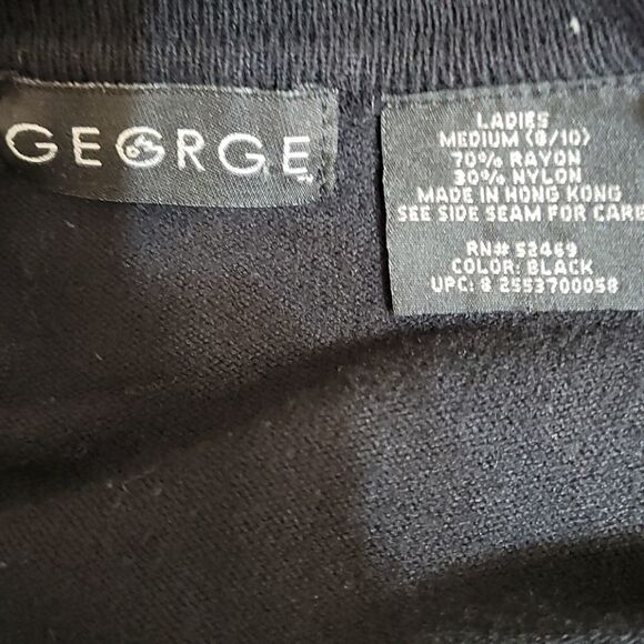 **GEORGE Black Midi Cardigan‎ Sweater Medium - Picture 7 of 7